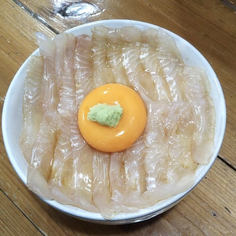 平目の漬け丼