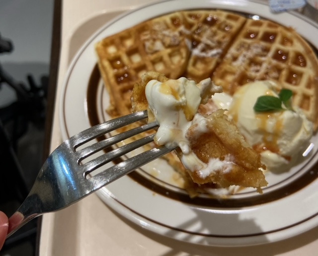 ワッフル実食