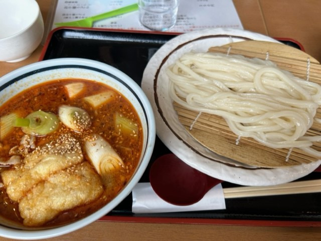 肉辛つけうどん