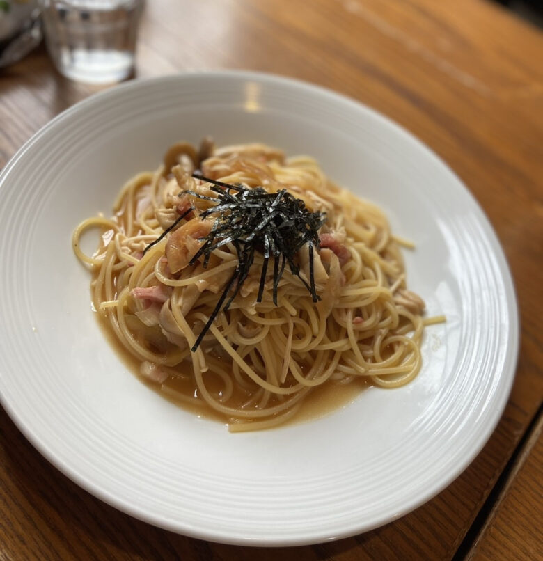 きのこのバター醤油スパゲティ