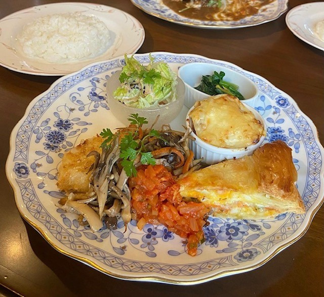 野菜と魚のランチ