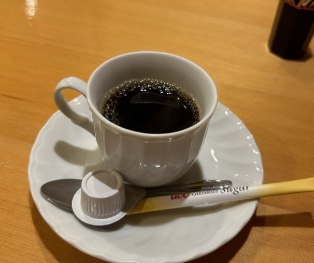 食後にはコーヒー