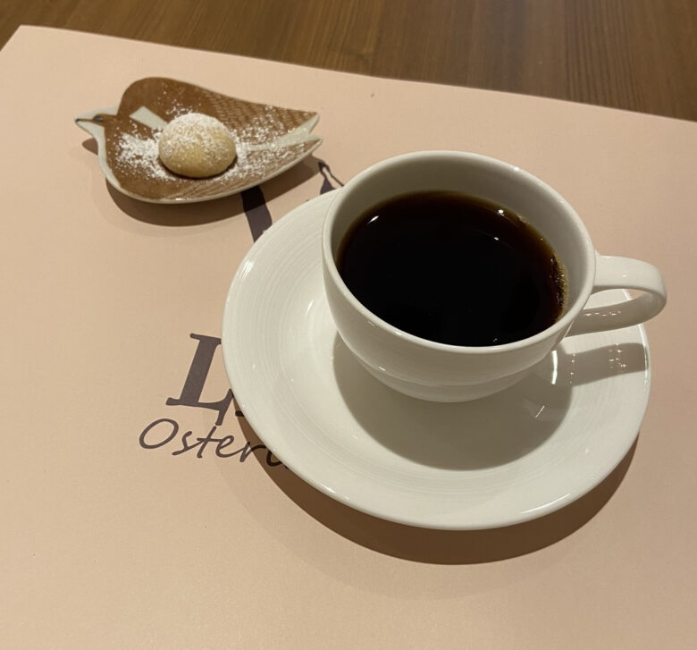 食後にコーヒー