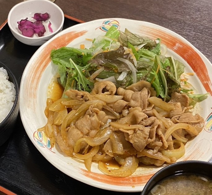 豚バラ焼肉定食